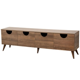 Έπιπλο Τηλεόρασης Four Seasons 552NOS2434 180x35x50cm Walnut