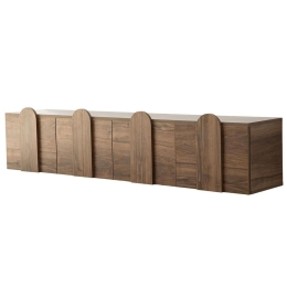 Έπιπλο Τηλεόρασης Επιτοίχιο New Line 552NOS2425 180x35x35cm Walnut