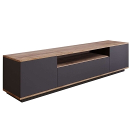 Έπιπλο Τηλεόρασης 956LCS1609 180x44,5x44,6cm Anthracite-Oak