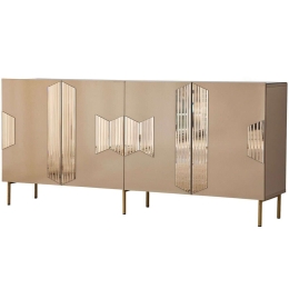 Μπουφές Vienna 552NOS1811 180x40x80cm Bronze-Gold Mdf