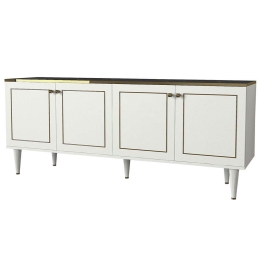 Μπουφές Ravenna 804TRH3523 180x40x76cm Multi-White Μοριοσανίδα, Μελαμίνη