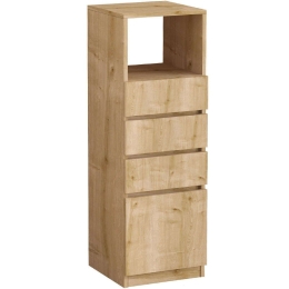 Συρταριέρα Ruby 393MRD1412 40x40x120cm Oak