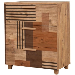Συρταριέρα Leva Gravis 869VEL3475 80x43x95cm Multi