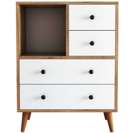 Συρταριέρα Style 570VLT1921 70x40x90cm Oak-White