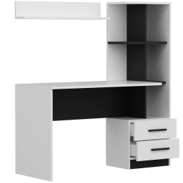 Γραφείο Alaska 382NRC1401 120x60x142cm Black-White