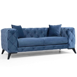 Καναπές Διθέσιος Como 859FTN2033 197x90x73cm Blue