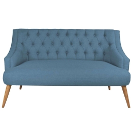 Καναπές Διθέσιος Lamont 558ZEN1238 140x74x80cm Blue
