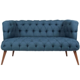 Καναπές Διθέσιος West Monroe 558ZEN1228 140x75x76cm Night Blue