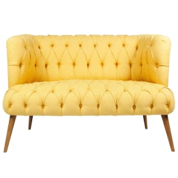 Καναπές Διθέσιος West Monroe 558ZEN1227 140x75x76cm Yellow