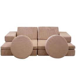 Καναπές - Κρεβάτι Διθέσιος Παιδικός Puzzle 391EVL1111 140x70x46 Pink Πολυέστερ