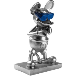 Διακοσμητικό Ποντίκι 891TNL3655 18x12x32cm Silver-Blue Aberto Design Πολυέστερ
