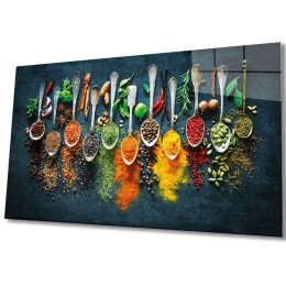 Πίνακας Γυάλινος 221JRS1631 72x46cm Multi Wallity Οριζόντιοι Γυαλί