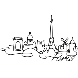 Διακοσμητικό Τοίχου Paris 930DYU1147 120x1,5x69cm Black Wallity Μέταλλο