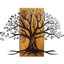 Διακοσμητικό Τοίχου Willow 899SKL2665 58x80cm Multi Wallity Μέταλλο,Ξύλο
