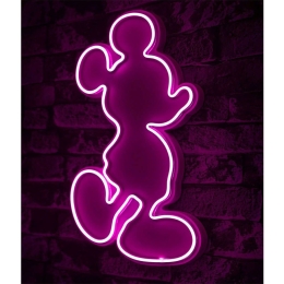 Διακοσμητικό Φωτιστικό Τοίχου Mickey Mouse 395NGR2380 27x3x49cm Led 36W Pink Wallity