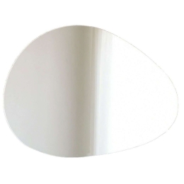 Καθρέπτης Τοίχου Porto 552NOS2215 76x2,2x50cm White Aberto Design Mdf,Γυαλί