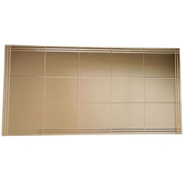 Καθρέπτης Τοίχου 552NOS2142 62x130cm Bronze Aberto Design Mdf,Γυαλί