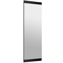Καθρέπτης Τοίχου Basic 552NOS2212 120x2,2x40cm Black Aberto Design Mdf,Γυαλί