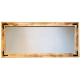 Καθρέπτης Τοίχου 552NOS2128 110x3x50cm Natural Aberto Design Ξύλο,Γυαλί