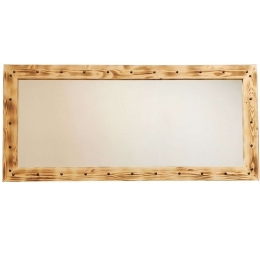 Καθρέπτης Τοίχου 552NOS2132 110x50cm Natural Aberto Design Ξύλο,Γυαλί