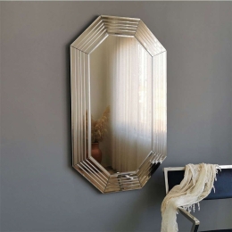 Καθρέπτης Τοίχου 552NOS2184 60x100cm Bronze Aberto Design Mdf,Γυαλί