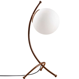 Φωτιστικό Επιτραπέζιο Yay 584TTM1723 23x18x43cm 1xE27 40W Gold-White Opviq