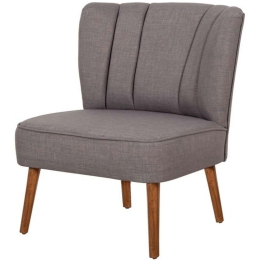 Πολυθρόνα Monn Way 558ZEN1150 64x65x75cm Grey Polyester,Ξύλο