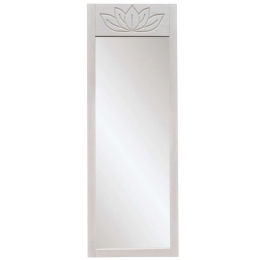 Καθρέπτης Δαπέδου Lotus 552NOS2352 55x2x155cm White Aberto Design Ξύλο,Γυαλί