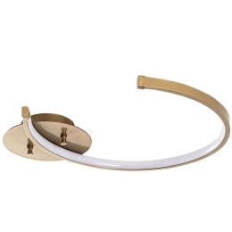 Φωτιστικό Οροφής - Πλαφονιέρα Moon 119FRS1501 46x33x6cm Led 12W 3000K Gold Opviq