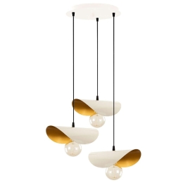 Φωτιστικό Οροφής Sivani 536NTD1145 Φ45x106cm 3xE27 40W White-Gold Opviq