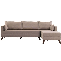 Καναπές Γωνιακός (Δεξιά Γωνία) Bella 825BLC1513 275x165x85cm Cream