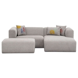 Καναπές Γωνιακός (Δεξιά Γωνία) Linden Mini 825BLC2908 233x158x72cm Light Grey