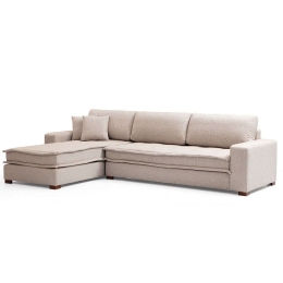 Καναπές Γωνιακός Lena 560ARE1208 323x190x85cm Sand Beige