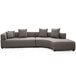 Καναπές Γωνιακός Gondol 560ARE1202 180x105x70cm Grey