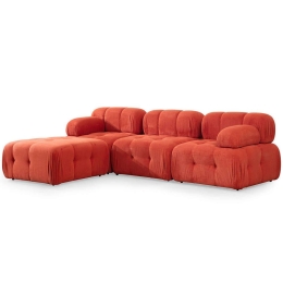 Καναπές Γωνιακός Doblo 560ARE1823 315x210x80cm Red