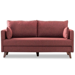Καναπές - Κρεβάτι Τριθέσιος Bella 825BLC1517 208x81x85cm Claret Red