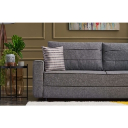 Καναπές - Κρεβάτι Τριθέσιος Ece 825BLC2588 215x90x88cm Grey