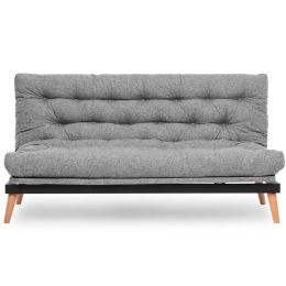 Καναπές - Κρεβάτι Τριθέσιος Saki 859FTN2847 185x82x92cm Light Grey