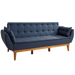 Καναπές - Κρεβάτι Τριθέσιος Fiona 867UNQ1331 217x82x80cm Dark Blue
