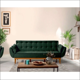 Καναπές - Κρεβάτι Τριθέσιος Fiona 867UNQ1332 217x82x80cm Green