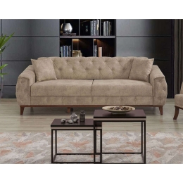 Καναπές - Κρεβάτι Τριθέσιος Marta 867UNQ1528 225x94x85cm Cream