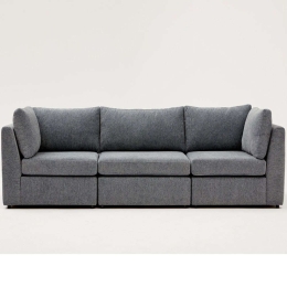 Καναπές Τριθέσιος Mottona 825BLC2867 270x90x84cm Grey