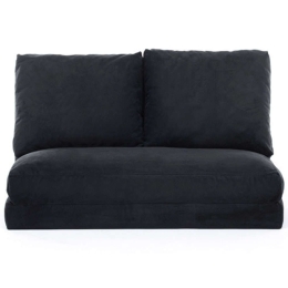 Πουφ Διθέσιο Αναδιπλούμενο Taida 859FTN1265 120x68x62cm Black