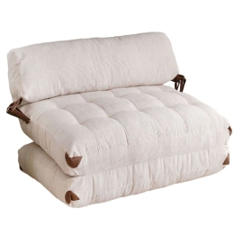 Πουφ Διθέσιο Αναδιπλούμενο Fold 383EVN1111 120x75x79cm White
