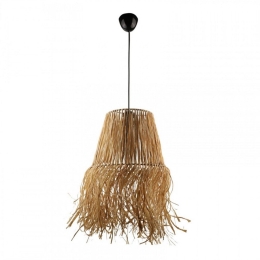 Φωτιστικό Οροφής Zurich 216746 E27 30x30x90cm Natural Megapap Sisal