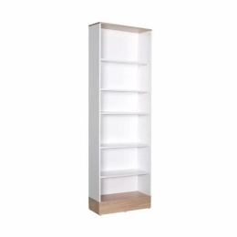 Βιβλιοθήκη Base 117175 60x26x197cm Oak-White Μελαμίνη