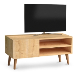 Έπιπλο Tηλεόρασης Porto 117700 90x32x42cm Oak Μελαμίνη