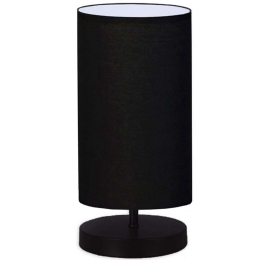 Φωτιστικό Επιτραπέζιο Winkler 0123724 15x24x30cm 1xE14 20W Black Megapap Ύφασμα,Ξύλο,Μέταλλο