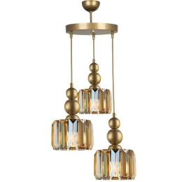 Φωτιστικό Οροφής Alaba 0216721 40x40x95cm 3xE27 60W Gold Megapap Μέταλλο