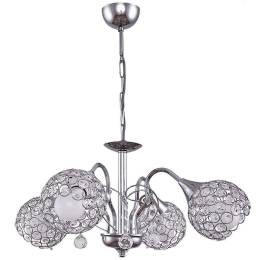 Φωτιστικό Οροφής Dagobert 0124540 58x58x61cm 4xE27 60W Silver Megapap Μέταλλο